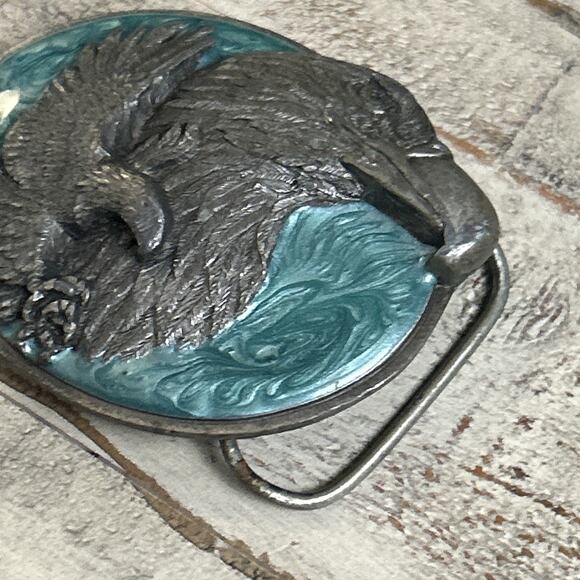 1990 Siskiyou American Bald Eagle Belt Buckle Vintage Y2K American Patriotic - Picture 3 of 8